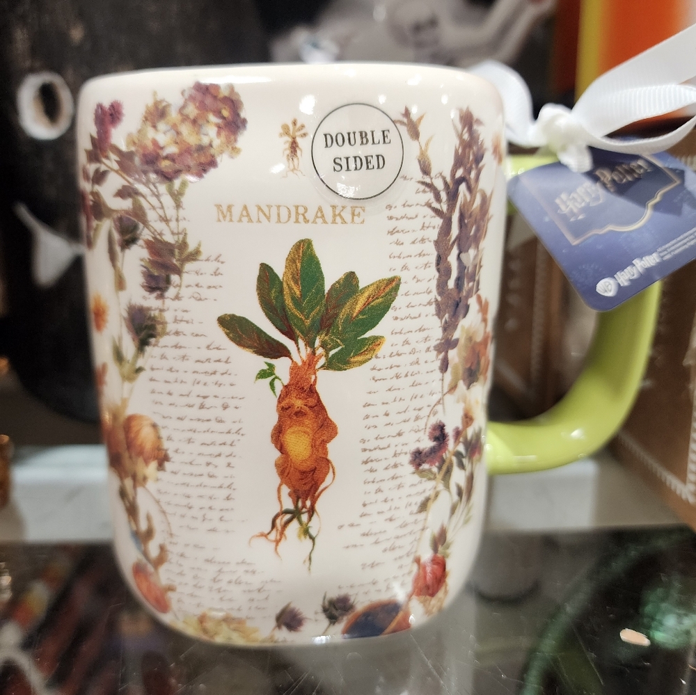 Rae Dunn Harry Potter HOGWARTS HERBOLOGY Mandrake Mug NEW RELEASE